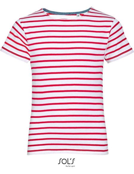 Tričko dětské Sols Miles Kids white/red