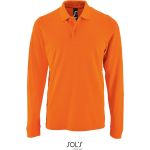 Polokošile pánská s dlouhým rukávem Sols Perfect LSL Men orange