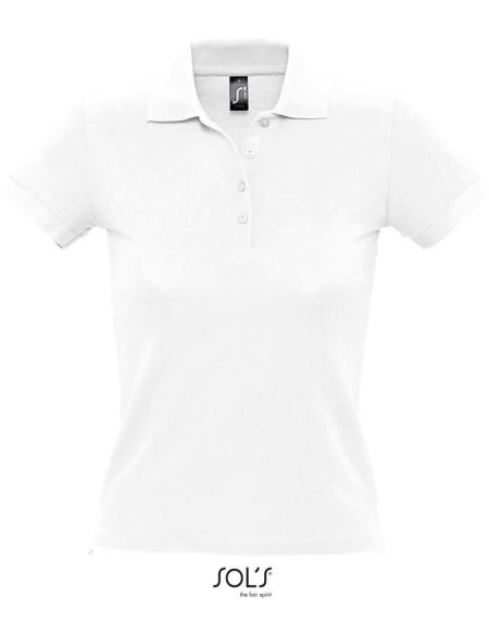 Women's polo shirt Sols People white