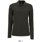 Polokošile dámská s dlouhým rukávem Sols Perfect LSL Women charcoal melange