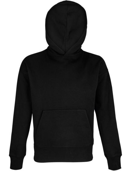 Mikina unisex oversize kapucí Sols Origin black