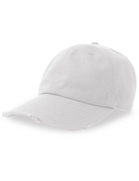 Kšiltovka Atlantis Dad Hat Destroyed-S white