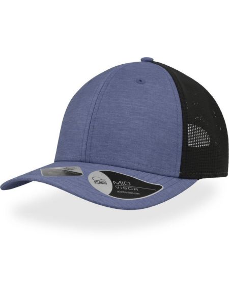Kšiltovka síťovaná Atlantis Whippy dark grey melange