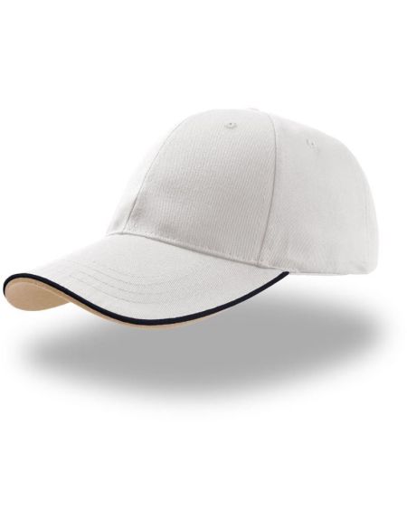 Baseballkappe Atlantis Zoom Piping Sandwich weiß/navy