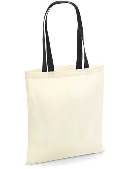 Baumwolltasche Westford Mill W101C natur/schwarz