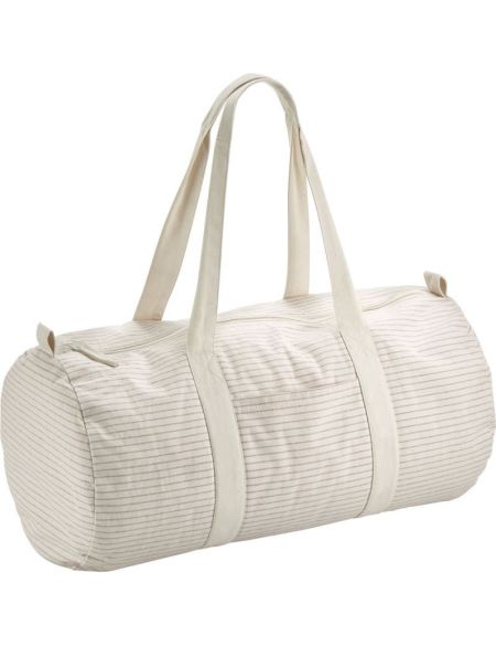 Taška z bio bavlny Westford Mill W258 grey stripe