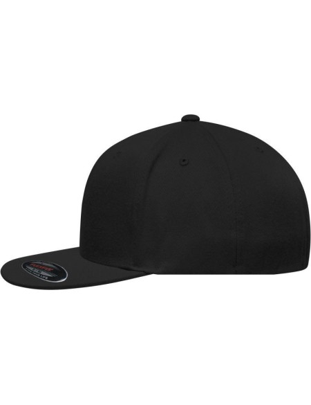 Flexfit cap with flat peak Myrtle Beach MB6184 black size S/M
