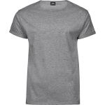 Tee Jays 5062 heather gray men's t-shirt with roll-up sleeves