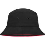 Klobouk rybářský s lemem Myrtle Beach MB12 black/red vel.S/M