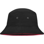 Klobouk rybářský s lemem Myrtle Beach MB12 black/red vel.S/M