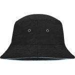 Klobouk rybářský s lemem Myrtle Beach MB12 black/mint vel.L/XL