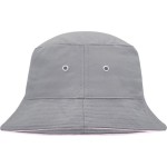 Klobouk rybářský s lemem Myrtle Beach MB12 light grey/light pink vel.S/M