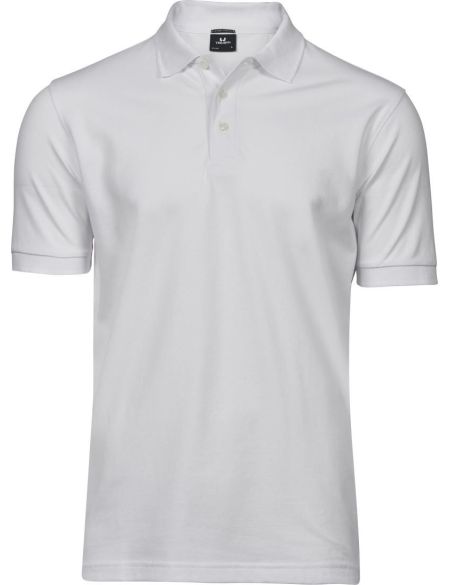 Polo shirt men's luxury elastic Tee Jays 1405 white