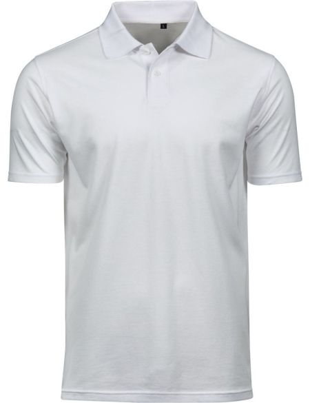 Polo shirt men's pique Power Tee Jays 1200 white