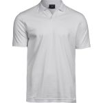 Polo shirt men's luxury elastic pique Tee Jays 1404 white
