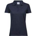 Polokošile dámská luxusní piqué s výstřihem do V Tee Jays 1409 navy