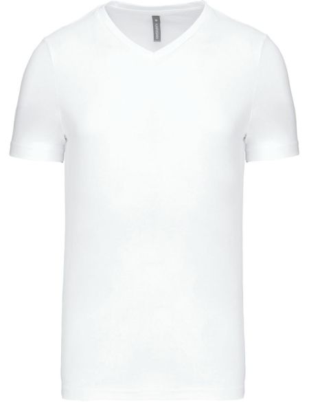 Tričko pánské s výstřihem do V Kariban K357 white