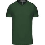 Men's T-shirt with a V-neck Kariban K357 forest green