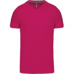 Men's V-neck T-shirt Kariban K357 fuchsia