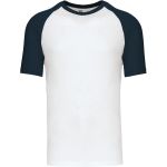 Tričko baseballové Kariban K330 white/navy