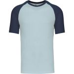 Tričko baseballové Kariban K330 ice/denim