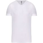 T-shirt men's elastic V-neck T-shirt Kariban K3014 white