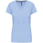 Tričko dámské s výstřihem do V Kariban K381 sky blue