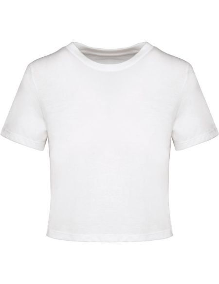 Tričko crop top dámské sportovní Kariban ProAct PA4022 white