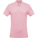 Polo shirt men's piqué Kariban K254 pale pink