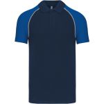Polokošile pánská baseballové piqué Kariban K226 navy/light grey/royal blue