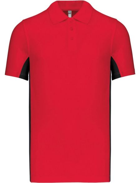 Polokošile pánská 2-barevné piqué sportovní Flag