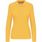 Polokošile dámská piqué s dlouhým rukávem Kariban K244 yellow