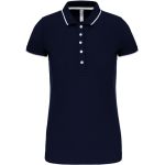 Polokošile dámská kontrastní piqué Kariban K252 navy/white/red