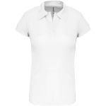 Women's sports polo shirt CoolPlus Kariban ProAct PA483 white