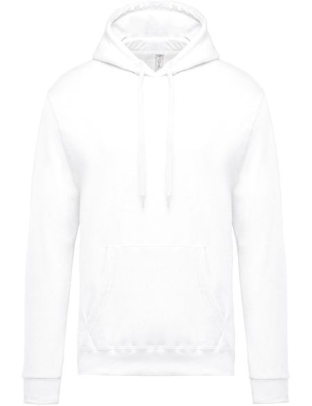 Kariban K476 white men's hooded sweatshirt