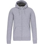 Mikina z těžké bavlny s kapucí Kariban K444 oxford grey