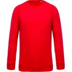 Mikina pánská raglánová z bio bavlny Kariban K480 red