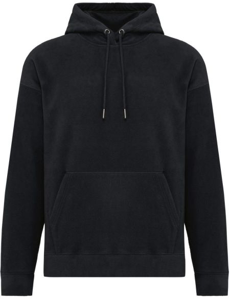 Mikina unisex oversize mikrofleecová s kapucí Kariban K949 black