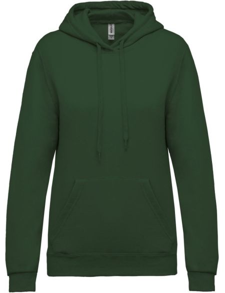 Women's hooded sweatshirt Kariban K473 forest green