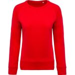 Mikina dámská raglánová z bio bavlny Kariban K481 red