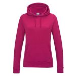 Mikina dámská Just Hoods Women´s College Hoodie AWJH001F hot pink