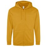 Mikina s kapucí Just Hoods Zoodie AWJH050 mustard