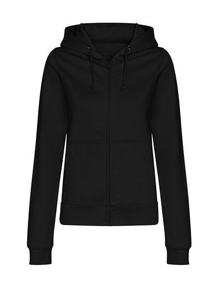 Mikina dámská s kapucí Just Hoods Women´s College Zoodie AWJH0050F deep black