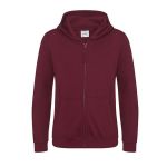Mikina dětská s kapucí Just Hoods Kids Zoodie AWJH0050J burgundy