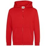 Mikina dětská s kapucí Just Hoods Kids Zoodie AWJH050J fire red