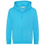 Mikina dětská s kapucí Just Hoods Kids Zoodie AWJH0050J hawaiian blue