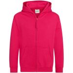 Mikina dětská s kapucí Just Hoods Kids Zoodie AWJH0050J hot pink