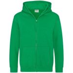 Mikina dětská s kapucí Just Hoods Kids Zoodie AWJH050J kelly green