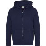 Mikina dětská s kapucí Just Hoods Kids Zoodie AWJH0050J oxford navy
