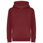 Mikina dětská s kapucí Just Hoods Kids Organic Hoodie AWJH201J burgundy